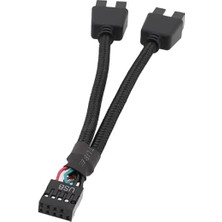 USB Çoklayıcı 2.0 9 Pin Başlık Hub Splitter Adaptörü Dönüştürücü