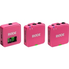 Wireless Go (Gen 3) - Üçüncü Nesil, 32-Bit, Çift Vericili, Kayıt Özellikli Kablosuz Mikrofon Seti (Pembe)