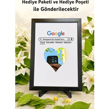 BirbeyStore Dünyanın En Güzel Kızı Sevgiliye Arkadaşa Hediye Ahşap Aynalı Tablo
