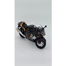 Suzuki Hayabusa 1:12 Diecast Motosiklet - Siyah Gold Detaylı Koleksiyon