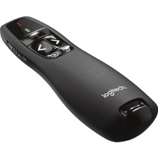 R400 Presenter, USB Alıcı Üzerinden Kablosuz 2,4 Ghz Bağlantı, 15 M Menzil, Kırmızı Lazer Işaretleyici, Sezgisel Kullanım Elemanları, 6 Tuş, Pil Göstergesi, Pc - Siyah, Ingilizce Ambalaj