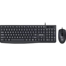 K11 USB Kablolu Ingilizce Q Klavye ve Mouse Seti