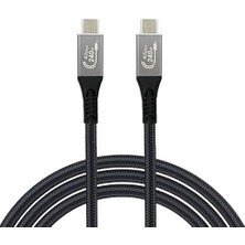 4 Hızlı Şarj, Data ve Görüntü Aktarım Kablosu - Type USB C Thunderbolt 4/3 Uyumlu, USB 4, 40GBPS Veri Aktarım, 240W Şarj Gücü, 8k 60Hz, 4K 144Hz / 120Hz / 60Hz, Hdr (1 Metre)