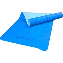 Pilates Minderi Çift Renk Mavi Tpe-20