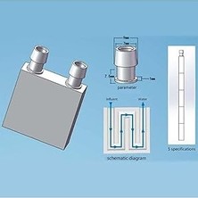 Soğutma Bloğu 40X40X12MM Alüminyum Soğutucu (12706 Peltier Uyumlu)