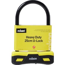 66743 250 x 165 mm U Type Bicycle Lock , Black