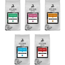 Ababa Coffee - 5X100 gr Orijinal Etiyopya Kahveleri (Moka Pot)