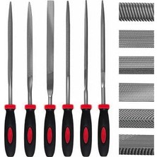 Yapı 6 Parça Mini Eğe Seti - 18CM Ince Işçilik Saatçi Eğe ve Törpü Seti (Sarı Renk)