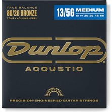 Dunlop DAB1356 Medium 80/20 Bronze Akustik Gitar Teli (13-56)