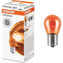 P21W 12V 21W 93 BAU15S 7507 Yakın Tırnak Sarı - 10 Adet