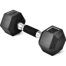 Kauçuk Kavrama Kaplı Altıgen Dambıllar - Kaymaz El Ağırlıkları 2,27-22,7 kg Tekli