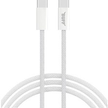Labs, Buff BL74 Örgülü 60W 1.2m Data ve Şarj Kablosu, Bükülmeye Dayanıklı, Hızlı Şarj, Type-C To Type-C