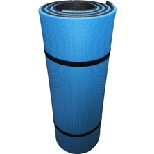 10 mm Pilates Minderi Yoga Matı 180X60 cm Mavi Mat