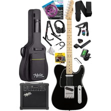 TLX-50BK-25AMP Tele Kasa Maple Klavye 2 Single-Coil 25W Amfili Elektro Gitar