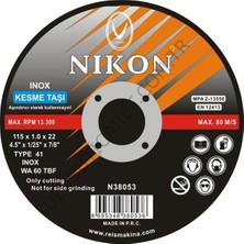 Nikon 38053 Inox Kesme Taşı 115 mm