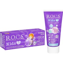 Kids 4-7 Yaş Florürsüz Diş Macunu Balon Sakızı Tadında