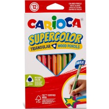Supercolor Maxi Üçgen Kuru Boya Kalemi 12'li