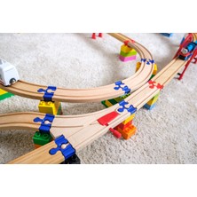 September 3D Lego & Ahşap Tren Yolu Bağlantı Aparatı