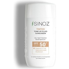 SPF50 Tinted Sıvı Yüz Güneş Kremi - Yeni Nesil Güneş Filtreleri ile Hibrit Formül 50ML