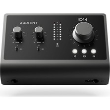 ID14 Mkıı Ses Kartı, A Sınıfı 2 Kanal Preamp (Yüksek Performanslı USB Ses Arayüzü, Usb-C Bağlantısı, Monitör Karışımı ve Monitör Panning Fonksiyonu, 2 Kulaklık Çıkışı), Siyah