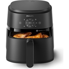 Philips Airfryer 2000 Serisi Sıcak Hava Fritözü, 4,2 L, Dijital Dokunmatik Ekran, 13 Pişirme Seçeneği, 9 Ön Ayar Fonksiyonu, Rapidair Teknolojisi ile %90 Daha Az Yağ, 1500 W Güç, Siyah (NA229/00)