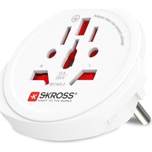 Swıss Seyahat ADAPTÖRÜ,1.500.211-E,WORLD To Europe,beyaz