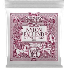 Ball Ernesto Palla Klasik Gitar Telleri Siyah & Altın Ball Uçlu Naylon