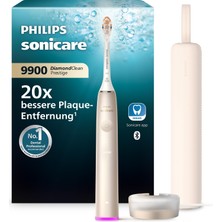 Philips Sonicare Diamondclean Prestige 9900 Elektrikli Diş Fırçası - 1x A3 Premium Hepsi Bir Arada Fırça Başlığı ve Şampanya Renginde Şarj Kutusuyla Sonik Diş Fırçası (Model HX9992/11)
