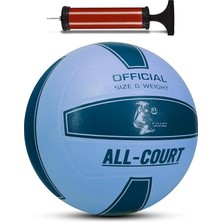 Court Voleybol Topu Pompa Dahil Set Kauçuk Dikişsiz Yekpare Üretim Iç Dış Mekan No:5