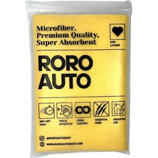 Oto Kurulama Bezi - 320 Gsm Süper Emici Mikrofiber Cam ve Kaporta Temizlik Bezi (50X70 cm