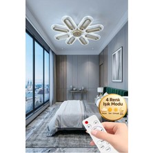 Eclipse Model 8'li Kumandalı Gold 3 Renk Modu Ledli Tavana Sıfır Salon Mutfak Çocuk Yatak Odası LED Avize