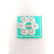 Marifetlerim - Gümüş Çıt Çıt Düğme 10 mm 6 Adet