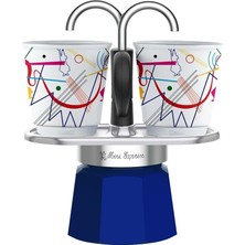 - Set Mini Express: Ocak Üstü Espresso Pişirici + 2 Cups - Kandinsky Serisi