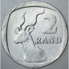 Banknoting Güney Afrika 2 Rand 2001.