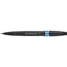Pentel Sing Pen Brush Ince Uçlu Fırça Kalem A.mavi̇
