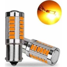 Ekolmaks 93 LED Ampul 12V Mercekli 33 LED Turuncu