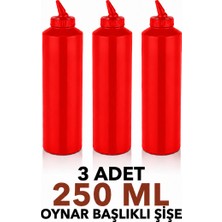 ZTF GLOBAL TRADE 3 Adet 180 Derece Dönebilen Oynar Başlıklı Fişek Uçlu Sosluk,yağlık,sos Şişesi,sos Kabı,ketçap Şişesi,mayonez Şişesi,hardal Şişesi,yağ Şişesi,sos Kabı,saklama Kabı