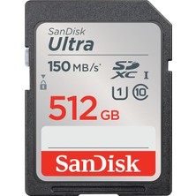 Sandisk Ultra Sdxc Uhs-I Hafıza Kartı 512 GB (Giriş Seviyesi ve Orta Seviye Kompakt Kameralar, Full