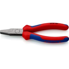 Knipex Düz Kargaburun Siyah Atramentize, Çok Bileşenli Saplı 160 mm 20 02 160