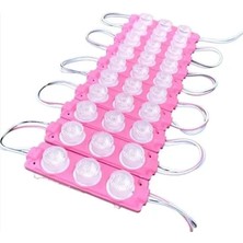 Ekolmaks Parmak Lamba 3 Ledli Pembe     12V (10 Lu) Set