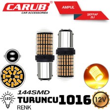 Ekolmaks Ampul 1016 12V 144  Smd LED Turuncu 2 Li
