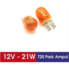 Ekolmaks Ampul T 20 Park Çift Duy 21W Turuncu 2 Adet