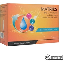 Matriks Ester C + D3 + Zinc 10 ml x 20 Flakon