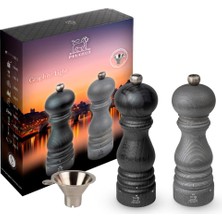 Peugeot Paris Grafit Işık U'select Tuz ve Karabiber Değirmeni Seti, 18CM/7IN. Tuz ve Karabiber Poşet