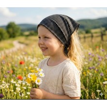 Eylülce Butik Kız Çocuk Bandana %100 Pamuk Yakmaz-Terletmez-Kaymaz Yazlık Bandana Fular (45*45 Cm)