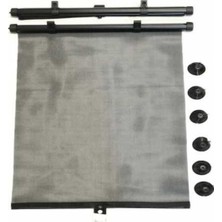 Ekolmaks Yan Cam Makaralı Perde Siyah 2 Li 36X54 cm