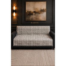 Hig Store Labi Koltuk Örtüsü %100 Pamuklu Saçaklı Çift Taraflı 170X210 Ebat Bohem Koltuk Çekyat Berjer Örtüsü Oturma ve Sırt Bölgesi