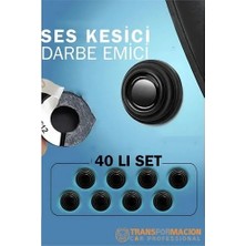 TKÇ Tkcls- Ses Emici Kauçuk Conta Kapı Bagaj Kaput Titreşim Kesici 40 Lı Set 721825