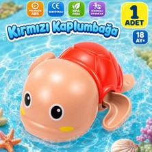 BBSKY Kurmalı Yüzen Yeşil Kaplumbağa Banyo Oyuncağı - Pil Gerektirmez, 18+ Ay Eğitici Su Oyuncağı - Bebek & Çocuklar İçin