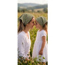 Eylülce Butik Anne Kız Kombin Saç Bandanası Takım Yazlık Ürün %100 Pamuklu Poplin Kumaş ( Anne Kız Ikili Fiyatıdır)